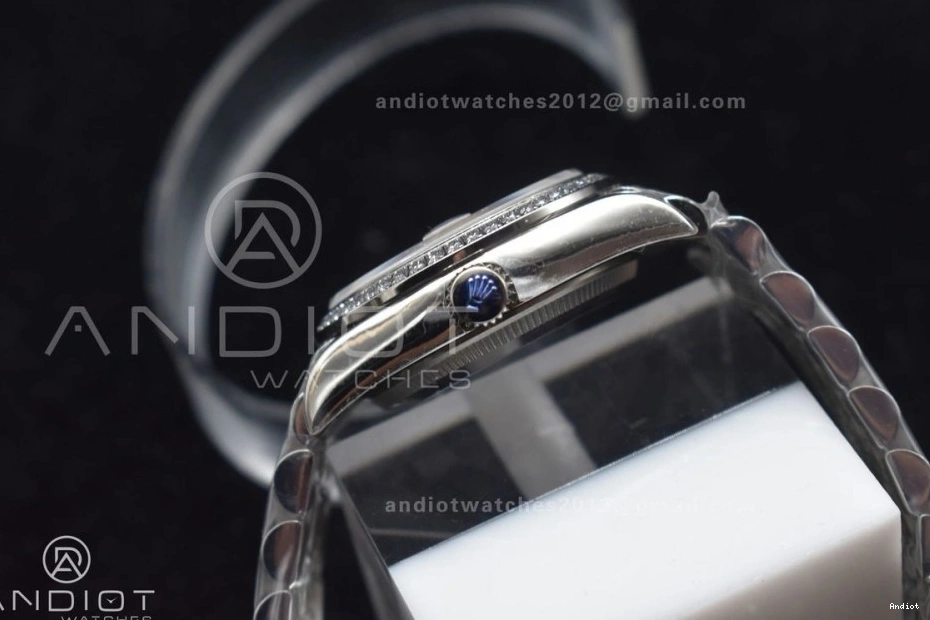 Dial President 278289 On White Steel Ladies Syle Bracelet Bezel 316L DateJust WF 31 Fluted 0427